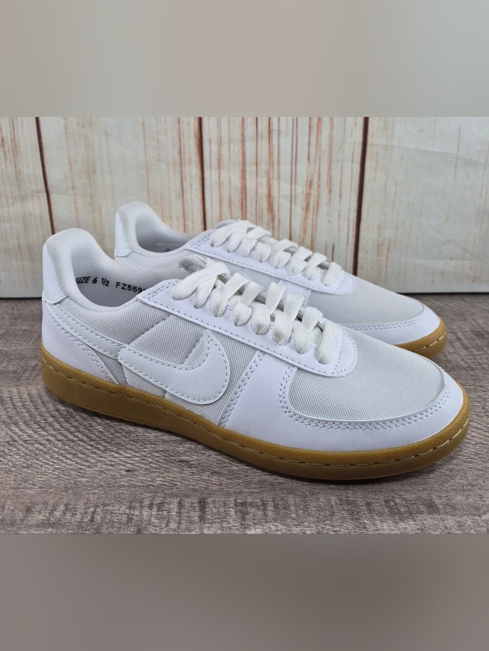 Nike Field General White Gun Sneakers Size 6.5 Womens